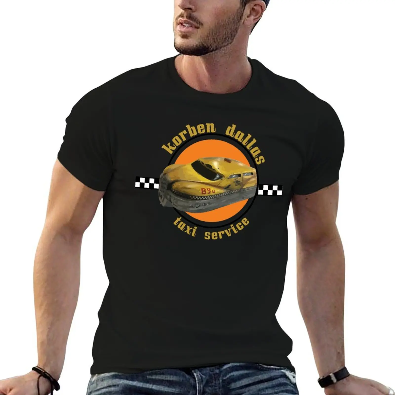 Фото Футболка Korben Dallas taxis, летняя футболка больших размеров с короткими рукавами №1