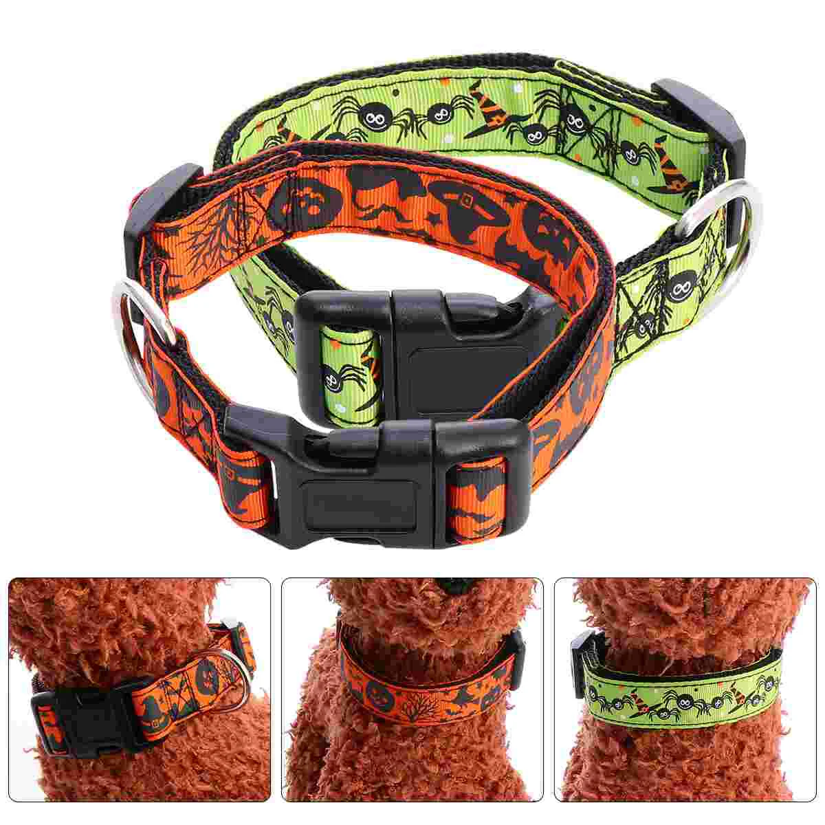 

2pcs Puppy Collar Training Collar Scarf Fall Collar Neck Dress
