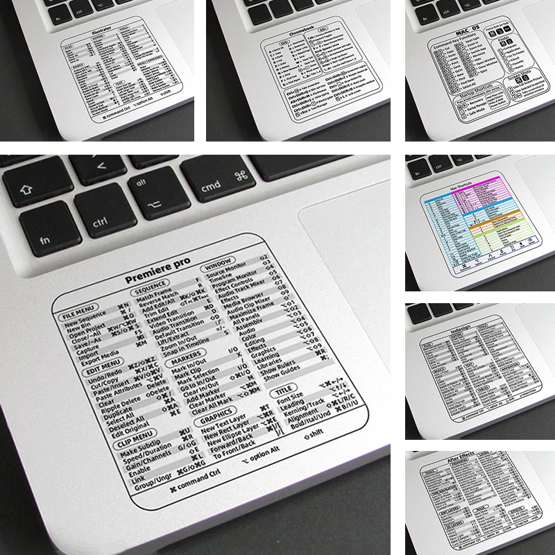 

For Windows PC Computer Reference Keyboard Shortcut Sticker Adhesive Transparent Sticker for Laptop Desktop For Macbook Shortcut