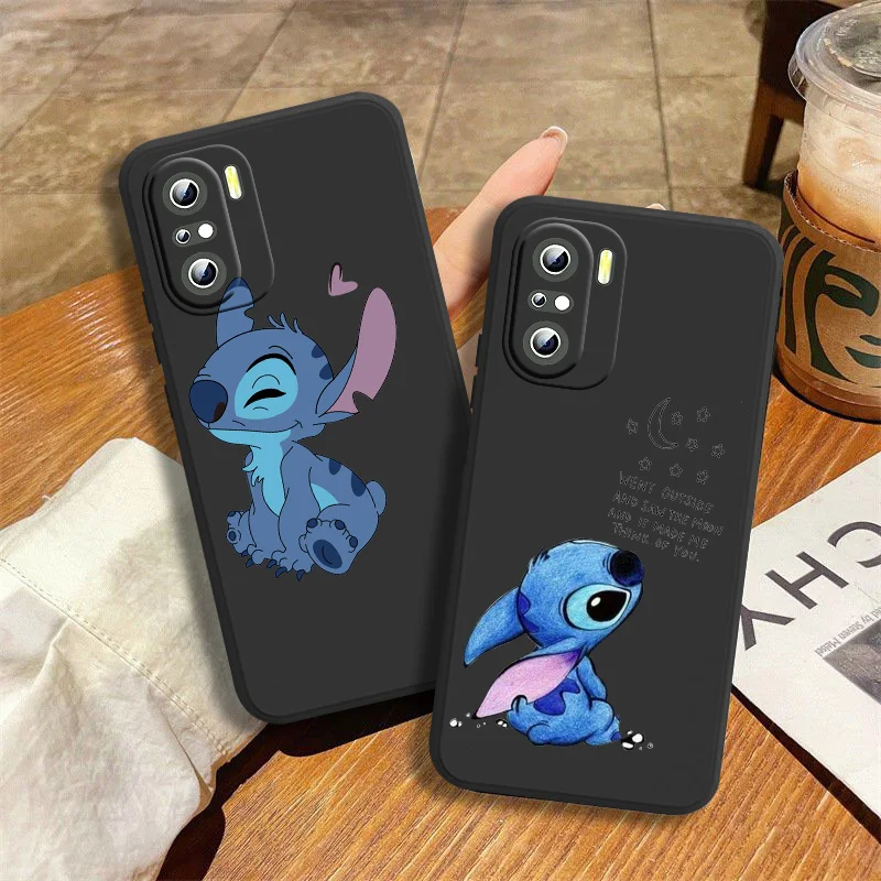 

Disney Stitch Phone Case For Xiaomi Redmi 7(Y3) 7A 8 8A 9 9A 9AT 9C 10X 10 10C 5A 6A S2(Y2) K20 K30 K40 K50 Black Soft Back Capa