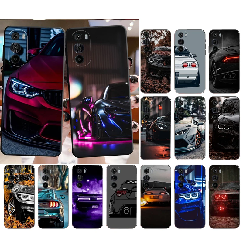 

Sport Car Light Phone Case for Moto E22i E22 E32 E40 E20 Edge X30 20 Lite 20Pro 30 Neo Ultra Fusion E7Power E7 E6 Plus