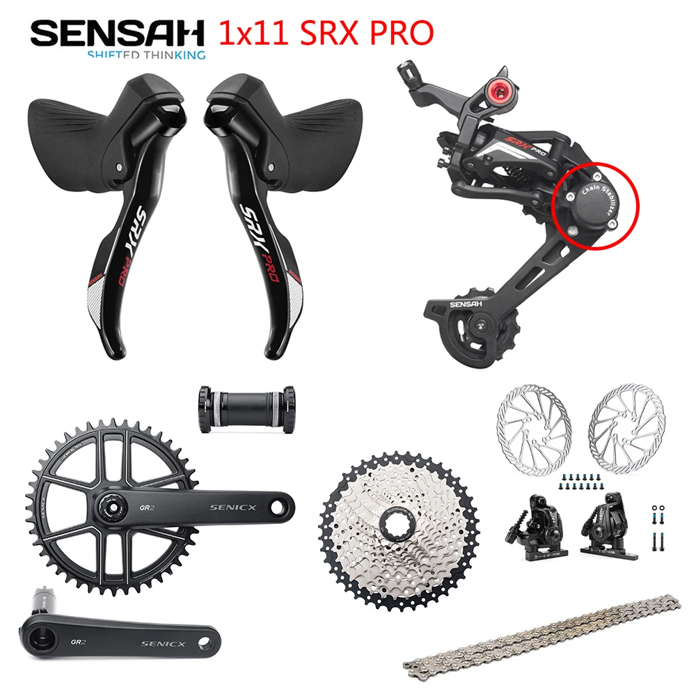 SENSAH SRX PRO 1x1 1 скорость 11 s Road Groupset R/L переключатель передач + задние переключатели