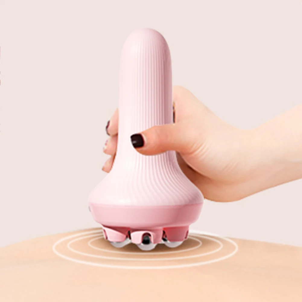 

5-Bead Massage Instrument Multifunctional Pressotherapy Massage Rotatable Face Lifting Massager Antiskid Handle for Health Care