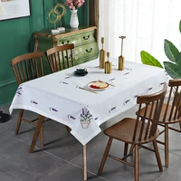 living room dining table printing cloth tablecloth supply white modern simple household decoration round table cloth
