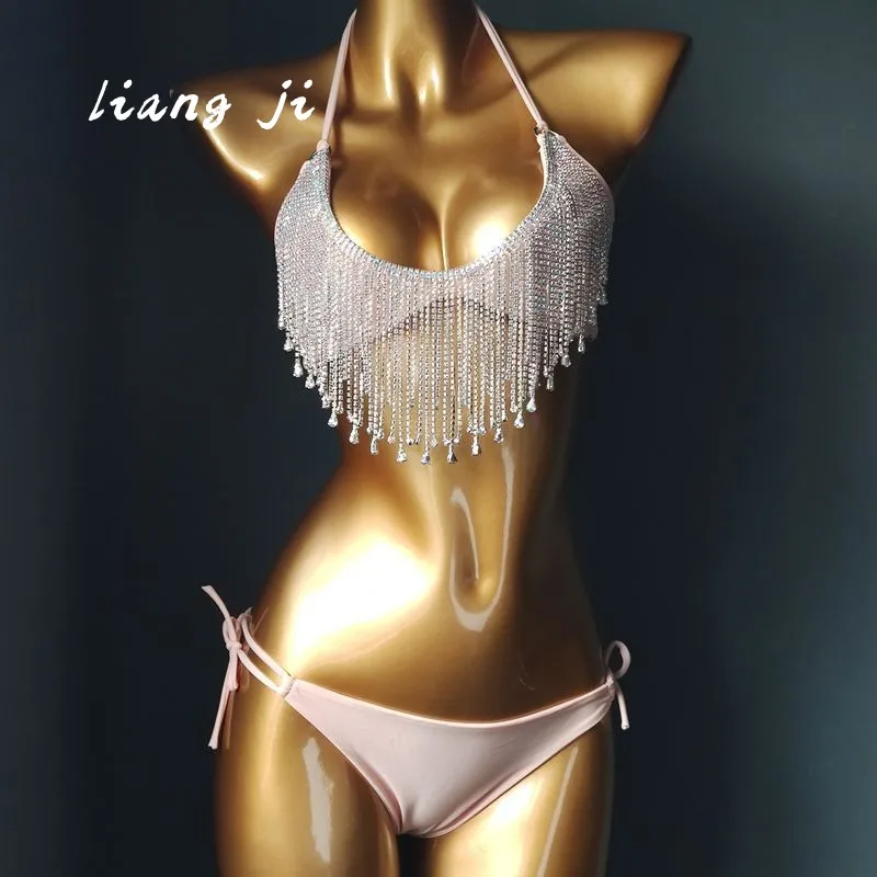 Роскошные сексуальные украшения для тела с кристаллами и кисточками цепочка