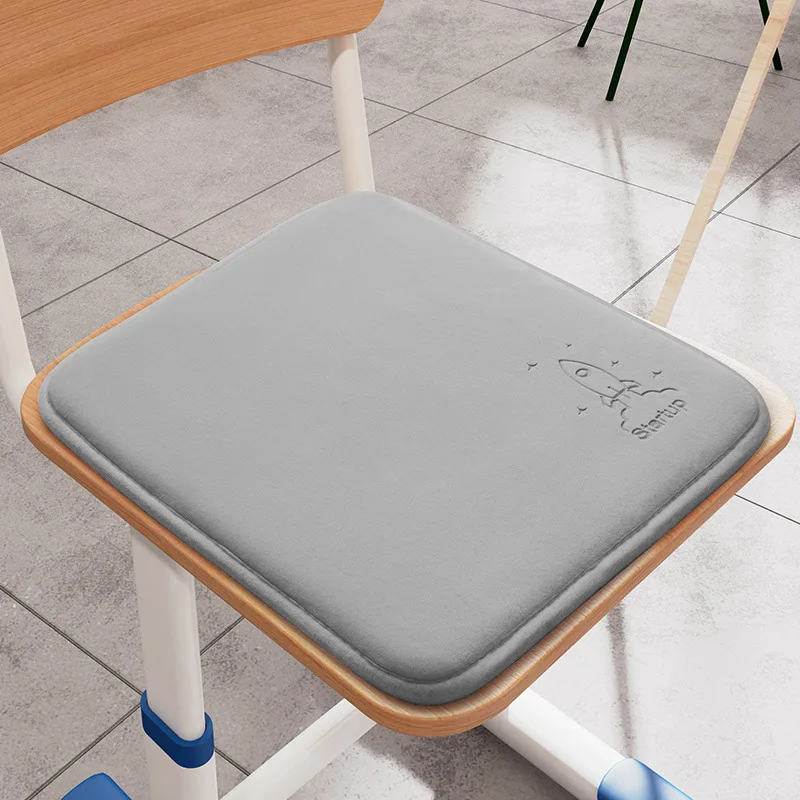 

Classroom Chair Thickened Memory Cotton Seat Cushion Dining Chair Breathable Non-Slip Sitting for Long Time Square Cushion