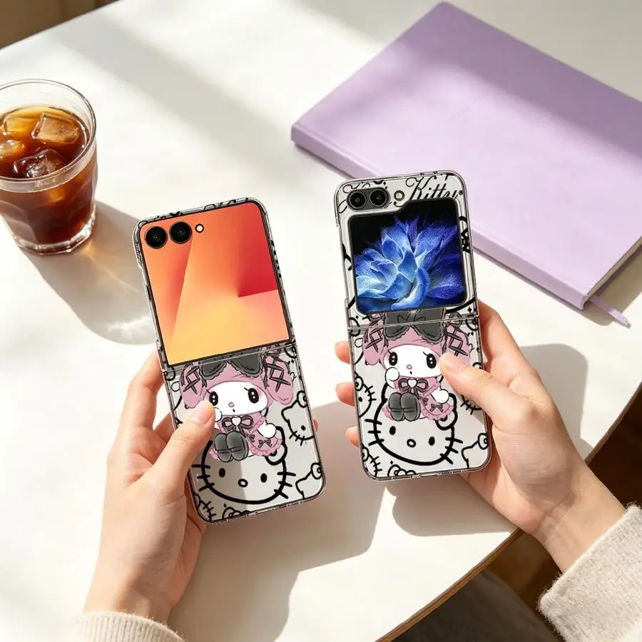 Фото Чехол Sanrio My Melody розового цвета для Samsung Galaxy Z Flip 7 6 5 4 3 Z Fold 7 6 5 4 3 №3