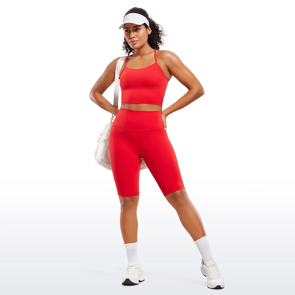 CRZ YOGA Женские байкерские шорты Butterluxe 10 дюймов - с высокой талией для тренировок