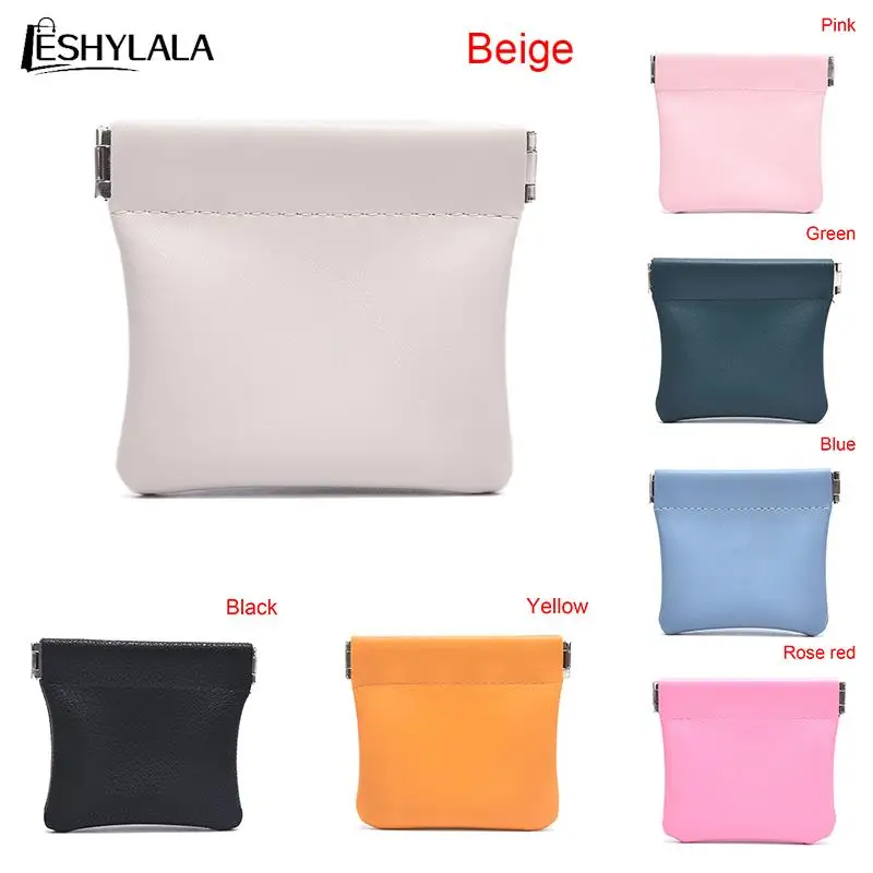 

Pu Leather Coin Purse Women Men Small Mini Short Wallet Bag Money Change Key Earphone Holder Pouch Credit Card Holder for Girl