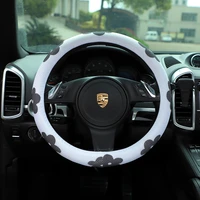 summer car steering wheel cover small fresh flower ice silk car ventilated handle cover car interior accessories woman