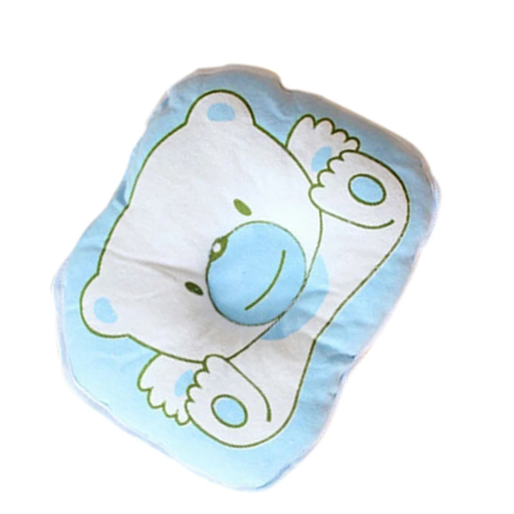 

2021 New 1PC Cartton Bear Soft Infant Newborn Baby Toddler Cotton Pillow Support Cushion Pad Side Sleeping Anti Roll