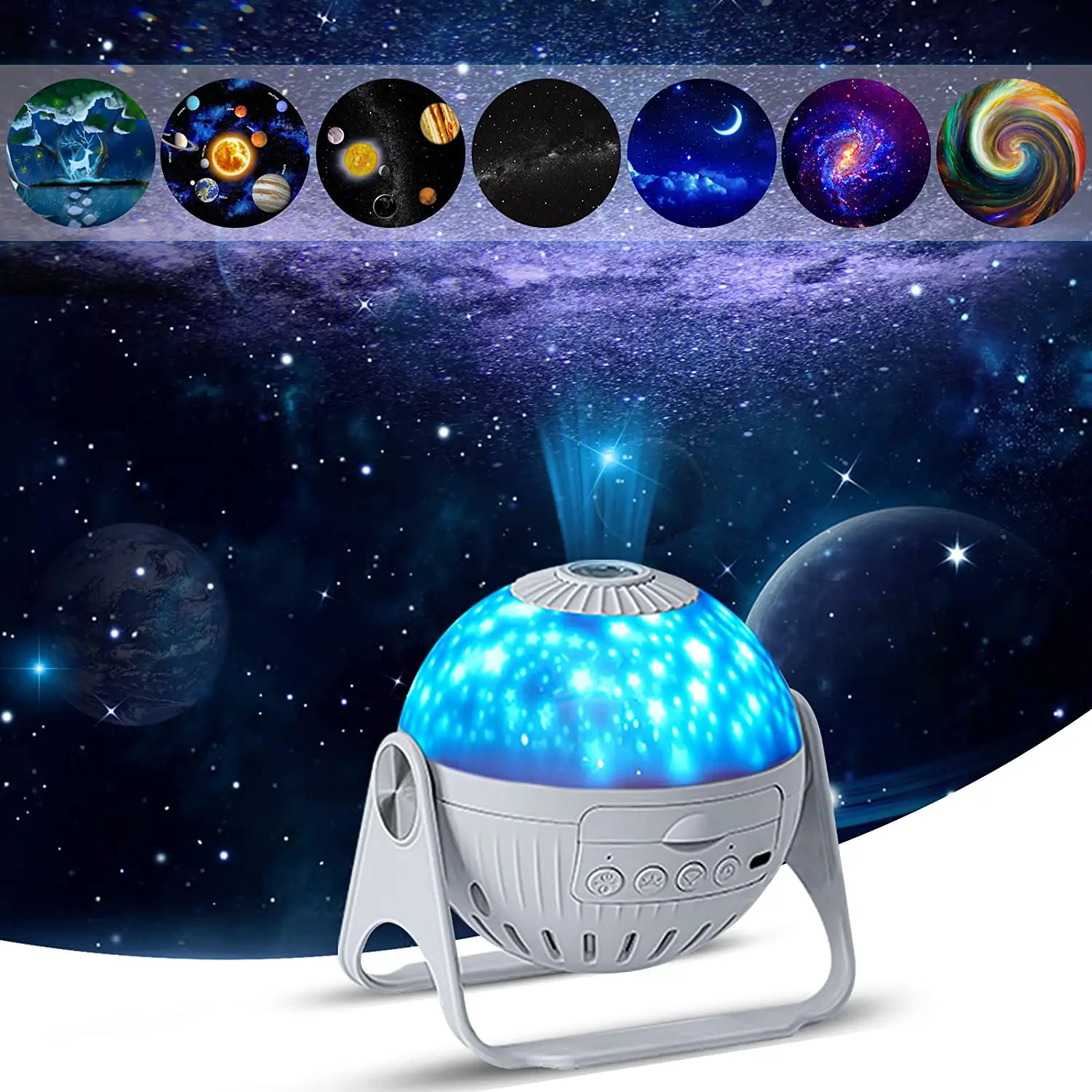 LED Galaxy Projector 12 in 1 Planetarium Projector Night Light Star Projector Lamp for Kids Baby Room Decor Ceiling Nightlights