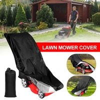 waterproof lawn mower cover 190t polyester universal fit push mower cover dustproof uv protection with drawstring outdoor cover