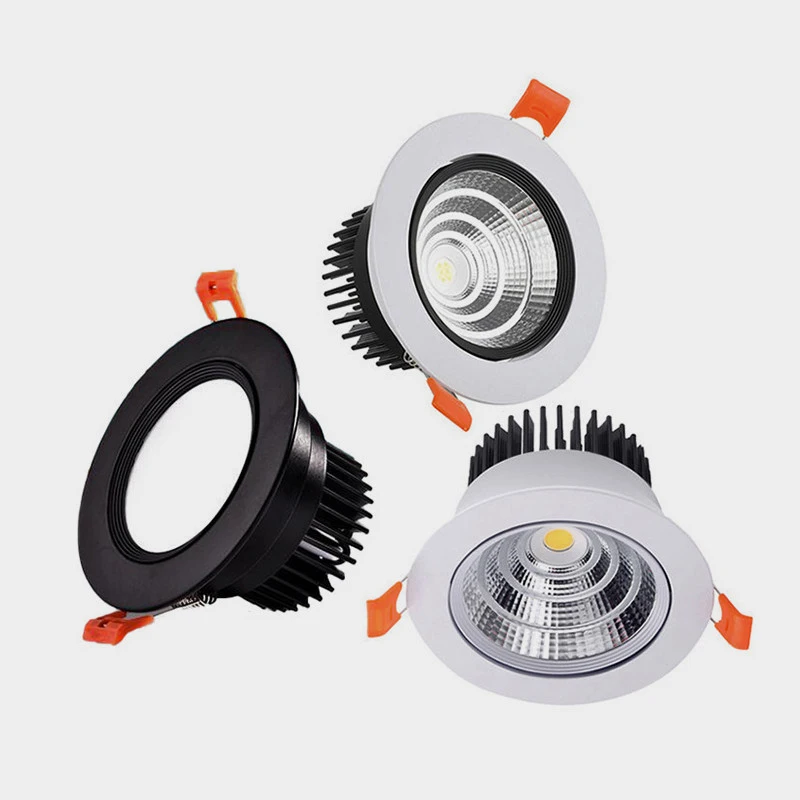 

Dimmable Recessed Anti Glare COB LED Downlights 7W/9W/12W/15W LED Ceiling Spot Lights AC85~265V Background Lamps Indoor Lighting