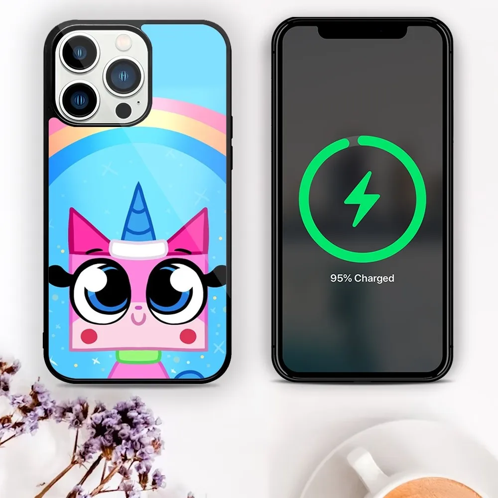 Милый Дизайнерский Чехол Для Телефона Unikitty С Магнитным Притяжением iPhone 11-15 Pro Mini