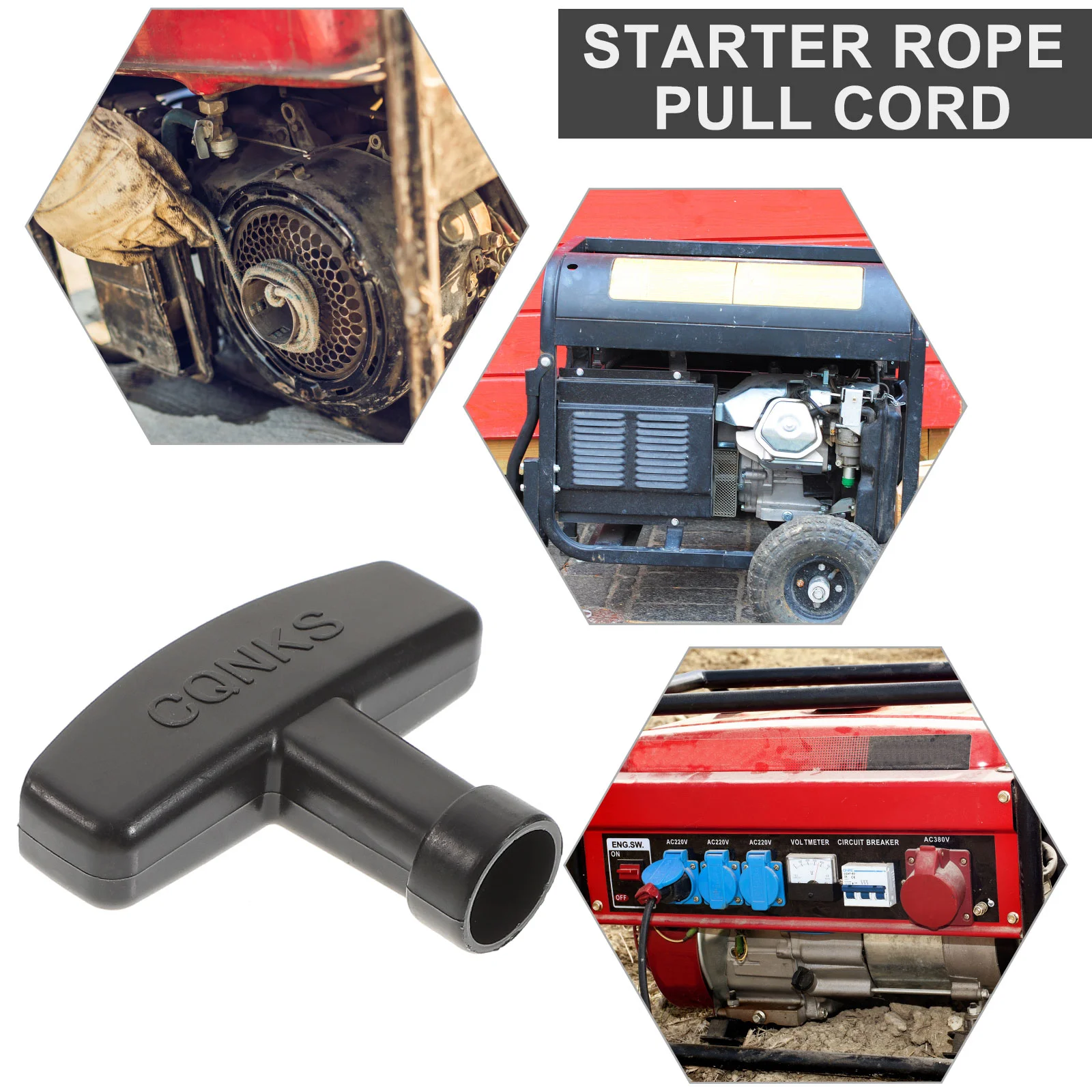 4 комплекта ручек стартера генератор газовый двигатель шнур для гаражных ворот с