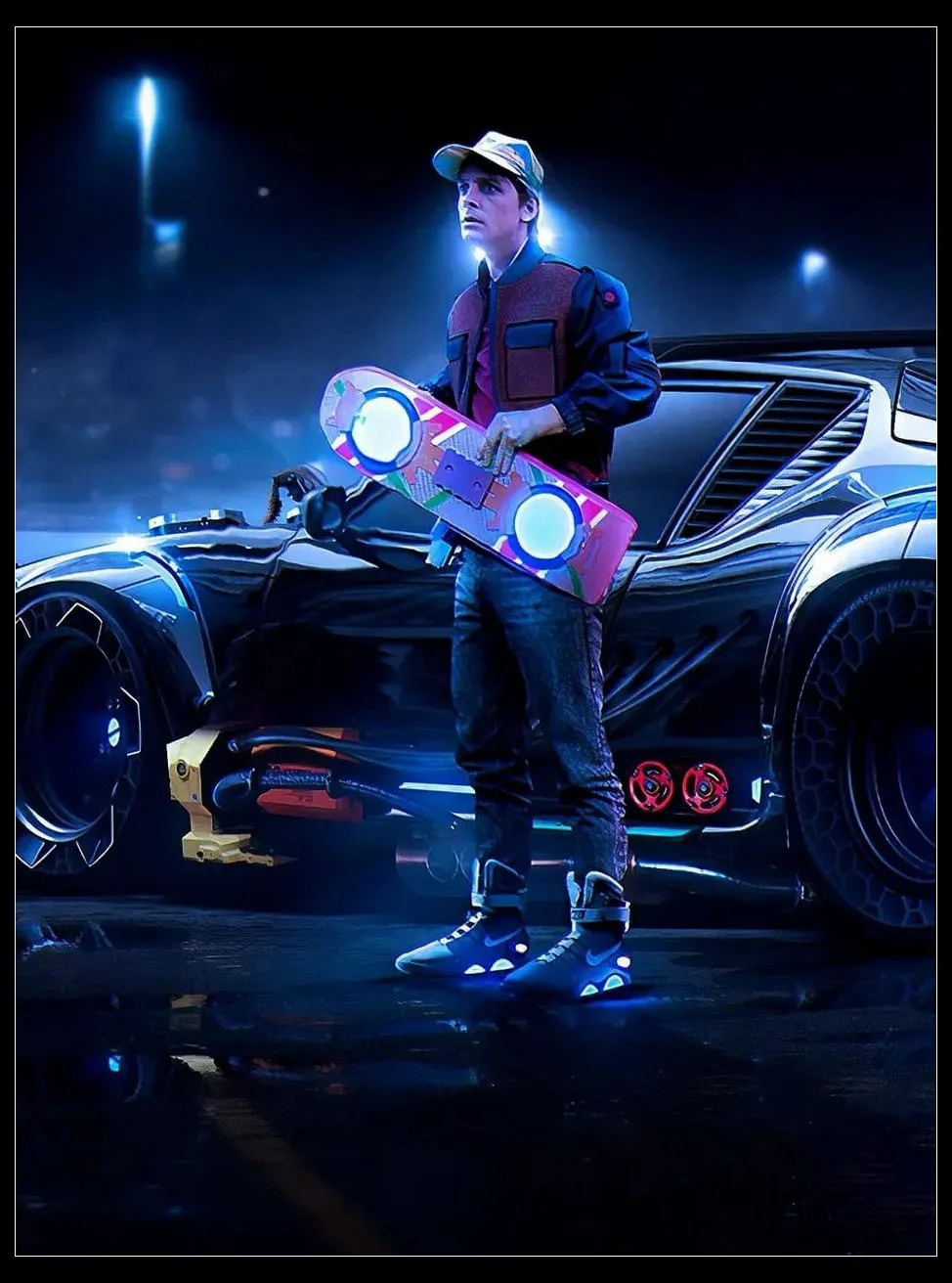 Алмазная 5D картина сделай сам Назад в будущее вышивка автомобиля мозаика ручной