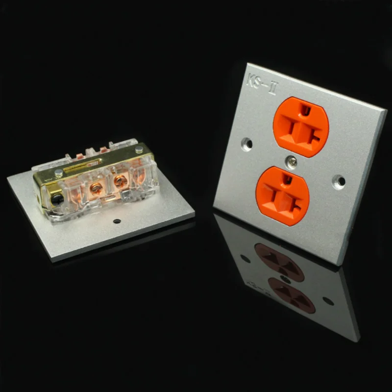 2 шт. настенные розетки из чистой меди 220 В/50 Гц