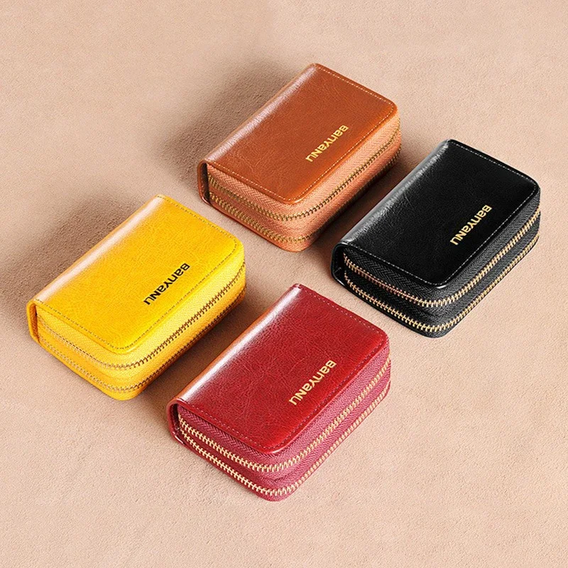 RFID-держатель для кредитных карт унисекс зажим денег на молнии кошелек кошельки