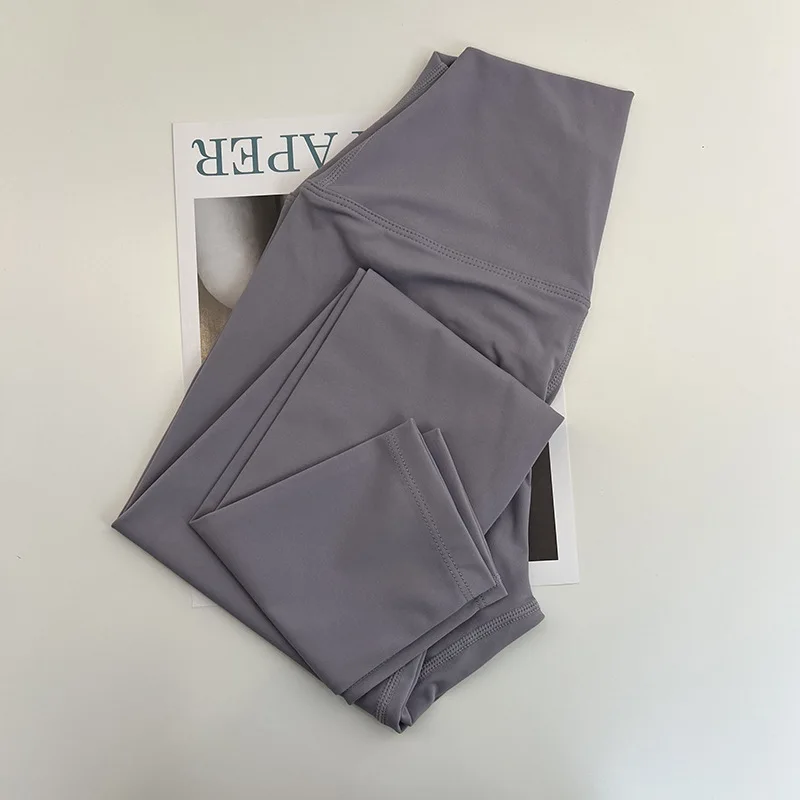 Women Scrunch Pants Naked Feeling Sports High Waist Full Length Legging Fitness Workout Pant Elastic Tights Leggings