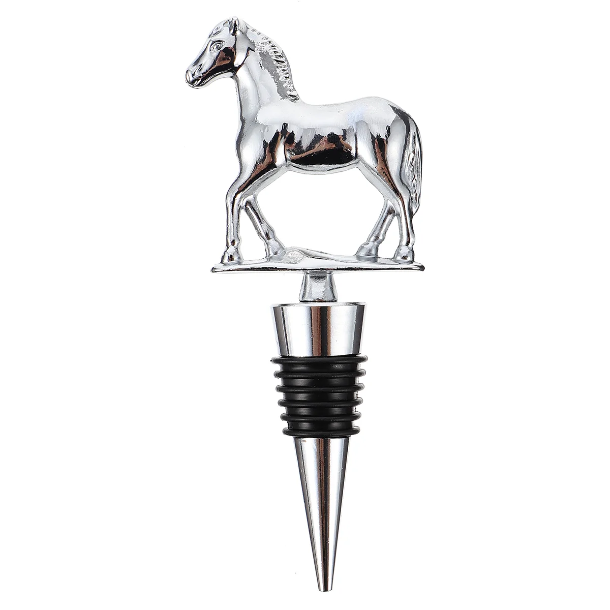 

Cork Metal Bottle Stopper Stoppers Vacuum Christmas Alloy Horse Design Plug
