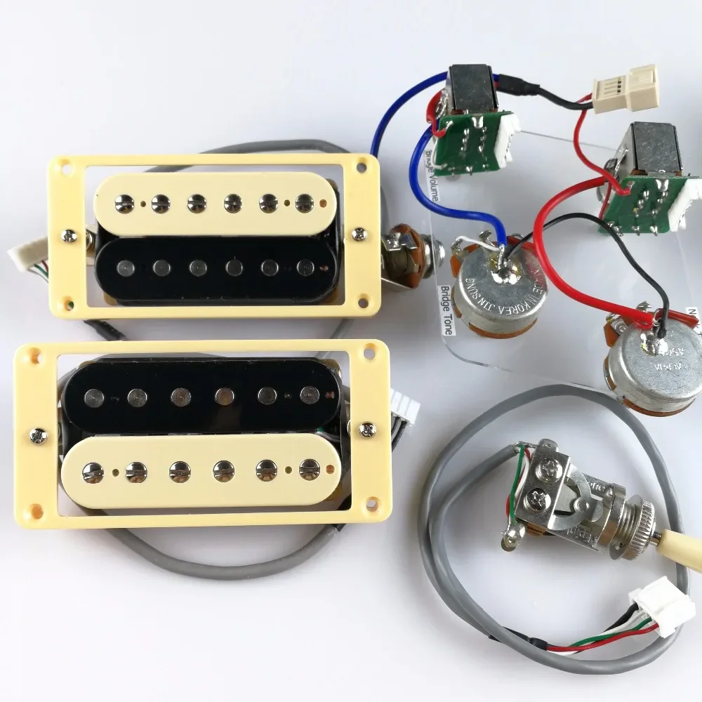 1 комплект стандартных звукоснимателей для электрогитары ProBucker Alnico Zebra Humbucker с