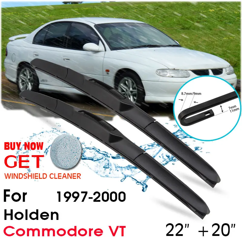 

Автомобильные стеклоочистители лобовое стекло резиновые силиконовые сменные Дворники для Holden Commodore VT 1997-2000 22 "+ 20" автомобильные аксессуары