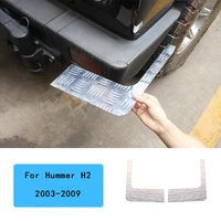 aluminum alloy car rear bumper both sides corner guards anti scratch plate protective plate accessories for hummer h2 2003 2009