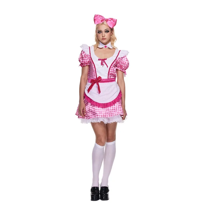 Новая женская заводная милая кукла с бантом косплей для вечеринки взрослый