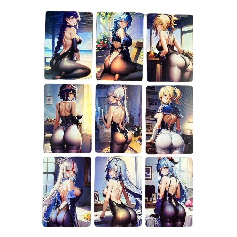 

9 шт./набор, Мультяшные рефракционные карточки