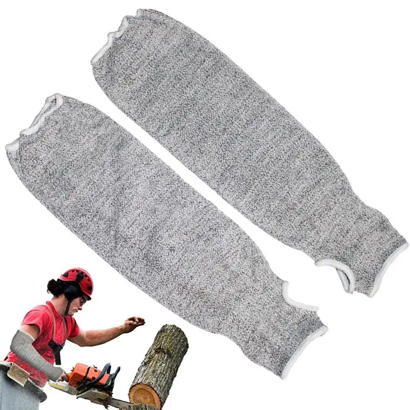 

Level 5 HPPE Cut Resistant Anti-Puncture Work Protection Arm Sleeve Cover Car Maintenance Protective Gardening Work Arm Gloves