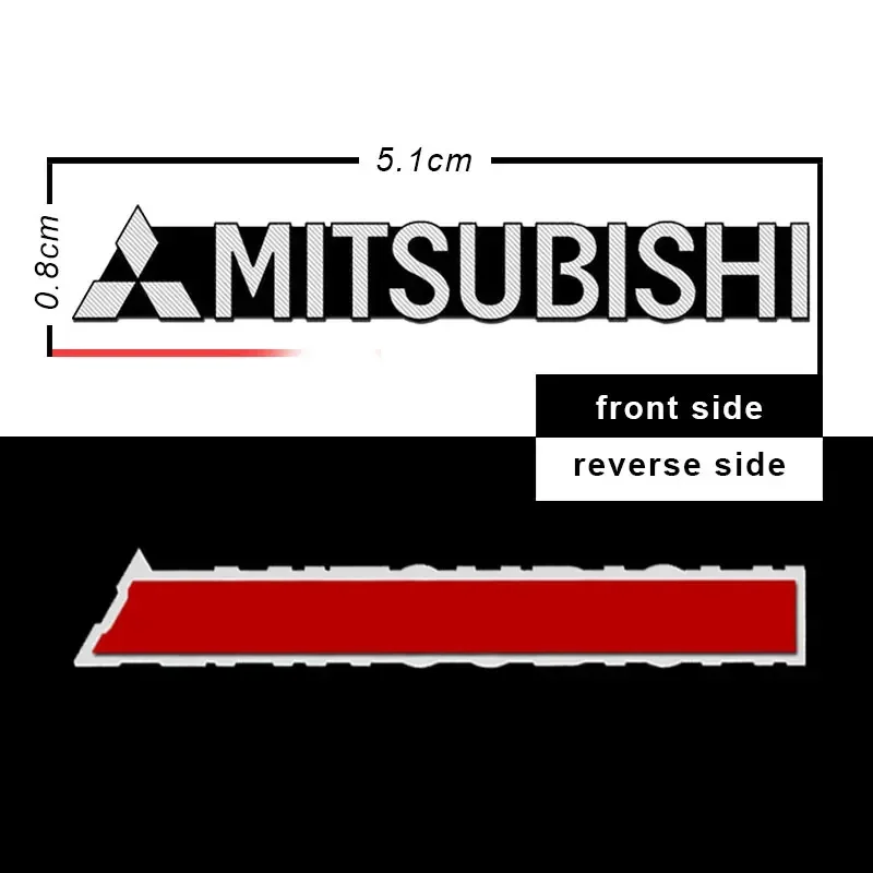 3D Metal Aluminum Audio Decorate Emblem Stickers Universal For Mitsubishi Lancer Outlander 9 Eclipse Pajero Car Goods