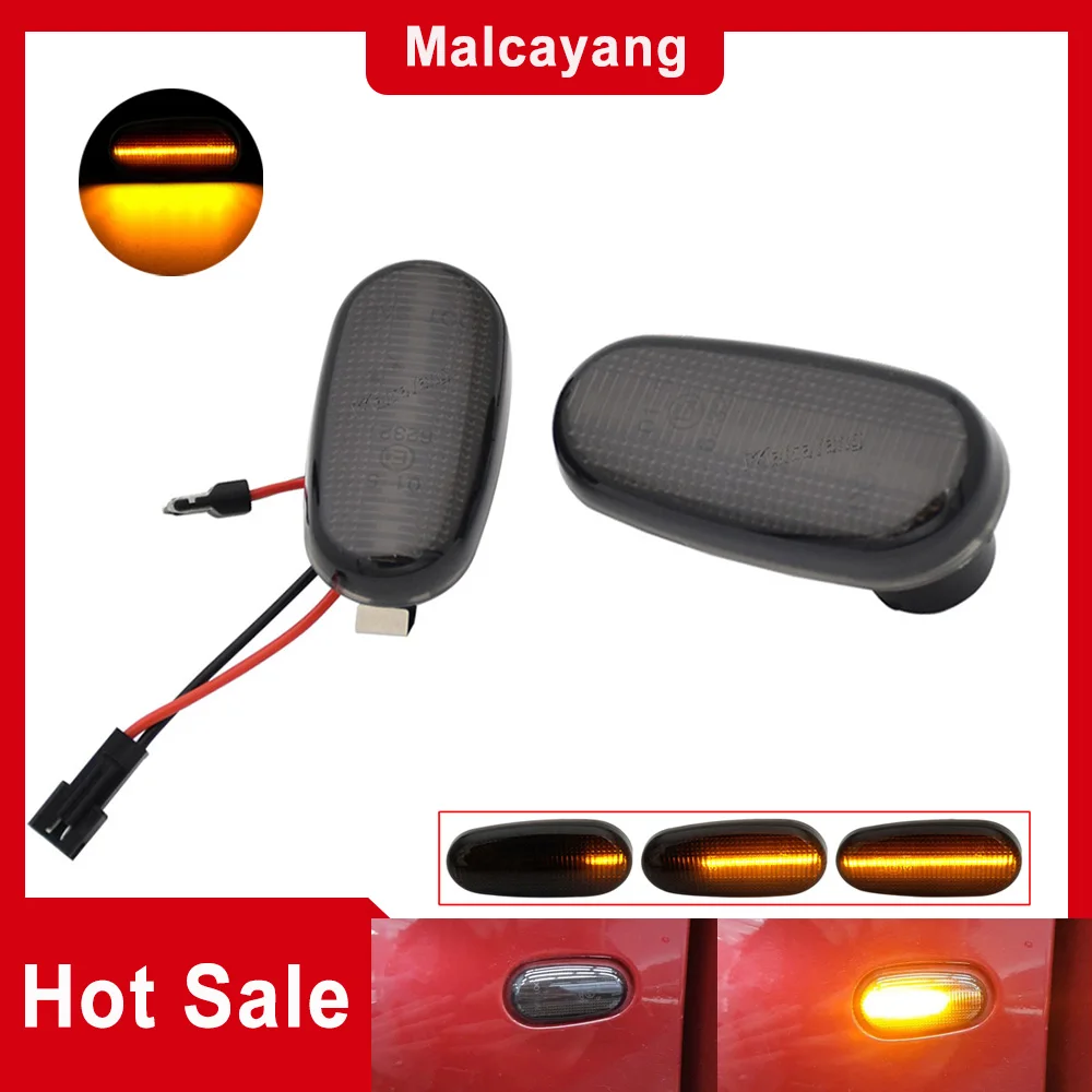 

2PCS Side Marker Fender Dynamic LED Indicator Light For Alfa Romeo GT 147 937 MiTo 955 Fiat Bravo 198 Hatchback Siganl Lamp
