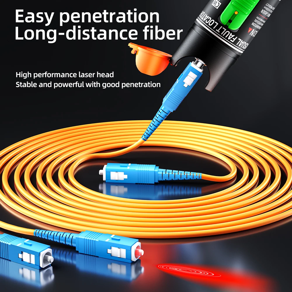 Красный лазерный оптоволоконный усилитель 50 Вт VFL Визуальный детектор вторжения