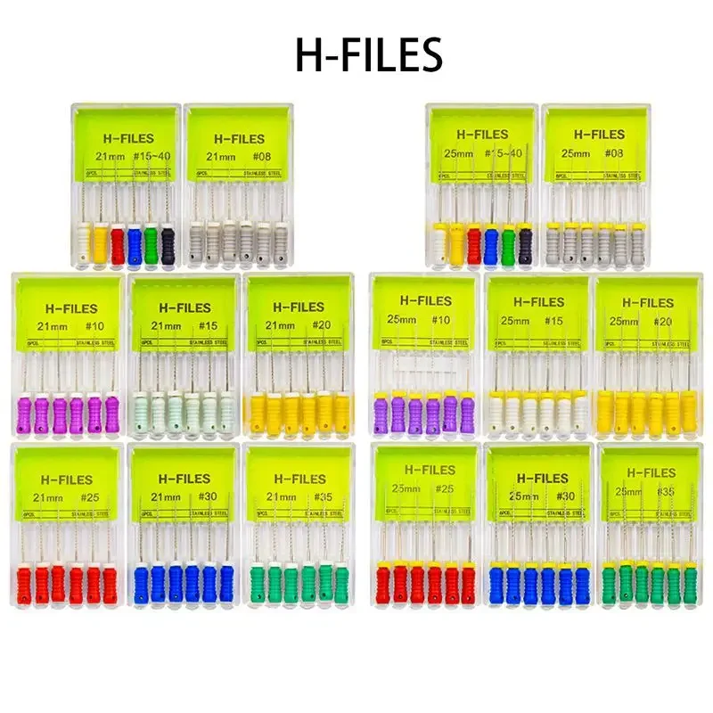 10 коробок стоматологические инструменты эндодонтические из нержавеющей стали 21