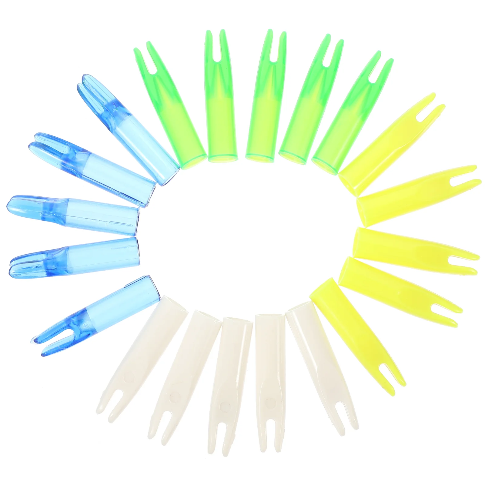 

20 Pcs Outdoor Accessories Coat Nock DIY Hunting Bow Archery Plastic Protective Tail