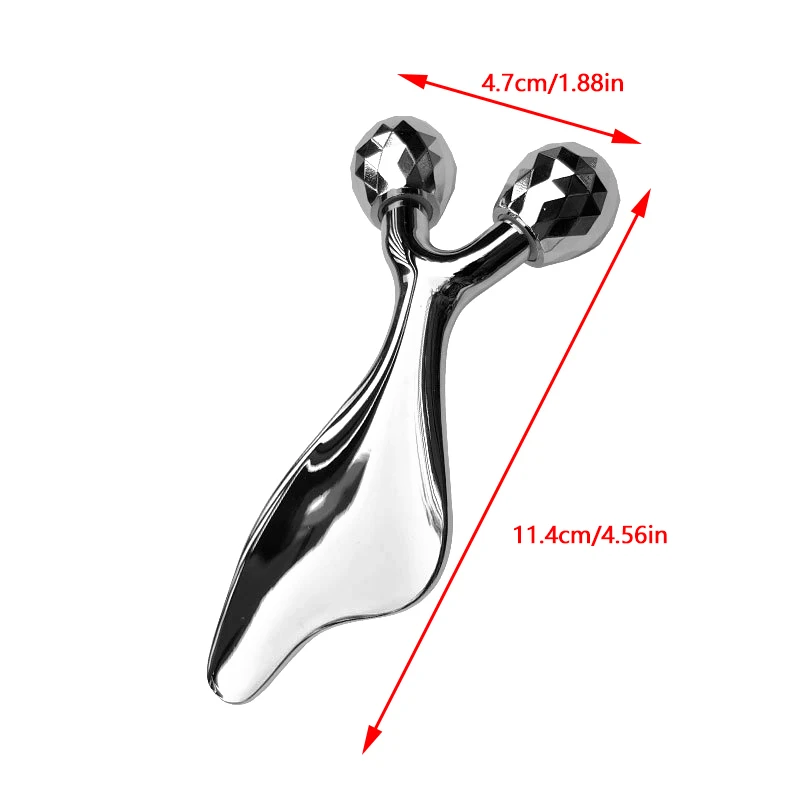 3D-массажер для лица 2 в 1 массажный инструмент Гуа Ша холодный ролик глаз
