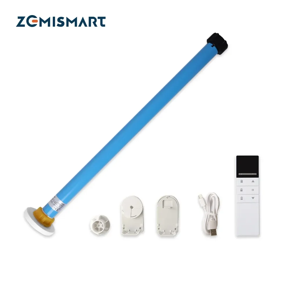 

2023NEW Zemismart – moteur de rouleau d'ombrage électrique Tuya Zigbee, pour Tube de 36 et 37mm, avec batterie intégrée