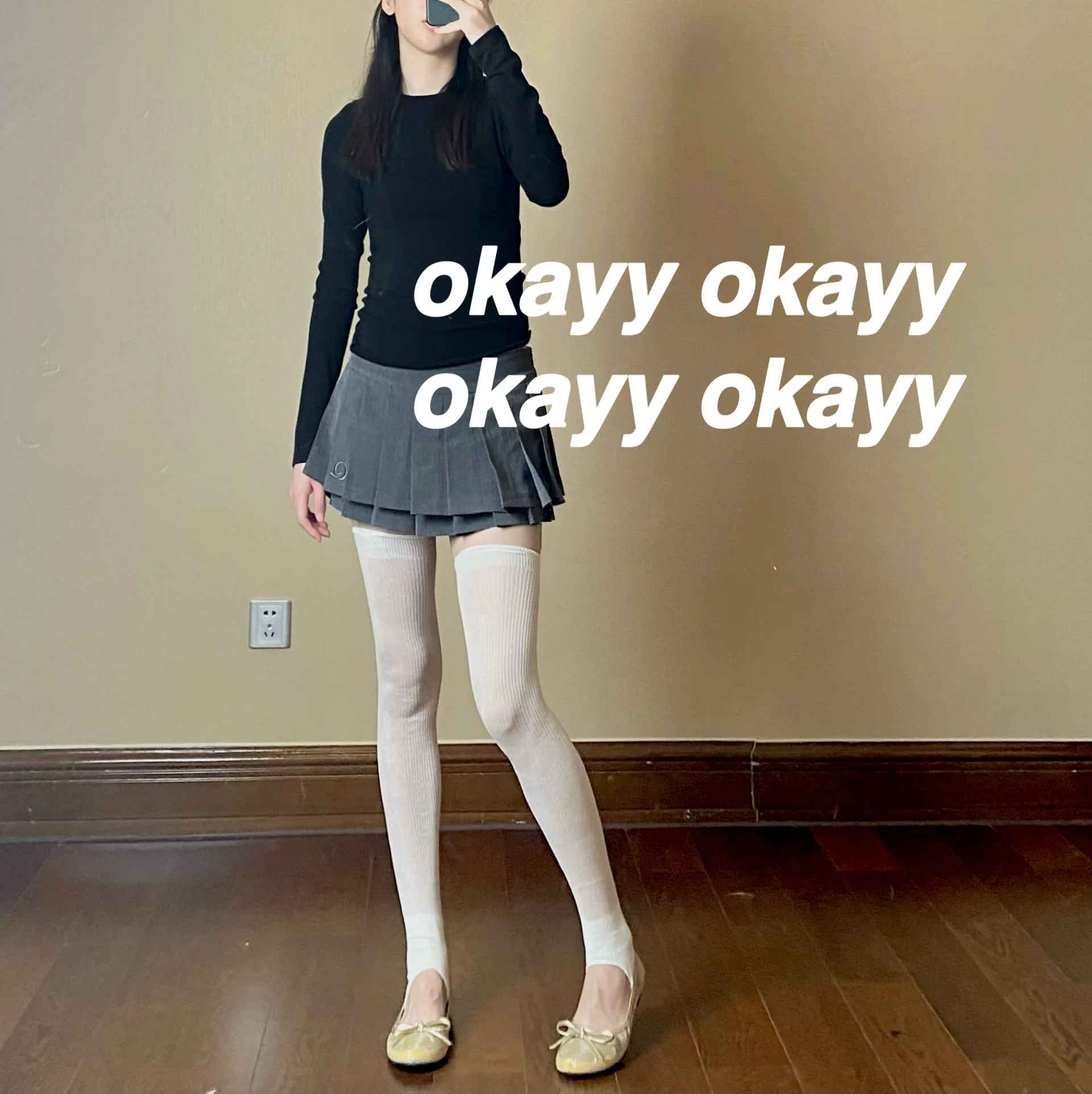 Балетки Sle Stepping Heel тонкие прозрачные ворсовые носки чулки выше колена шелковые