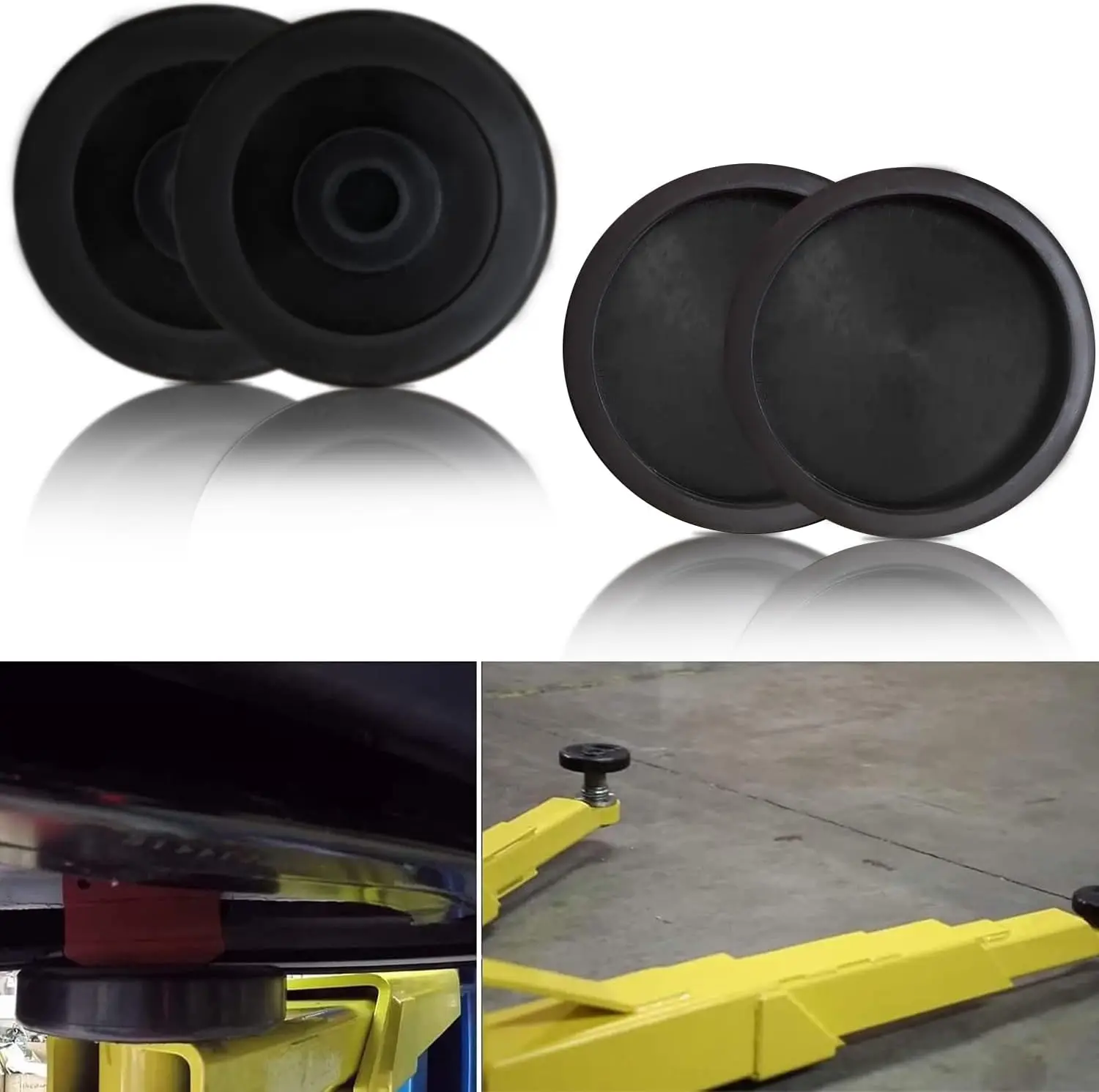 Резиновая противоскользящая Накладка для автомобильного подъемника круглые