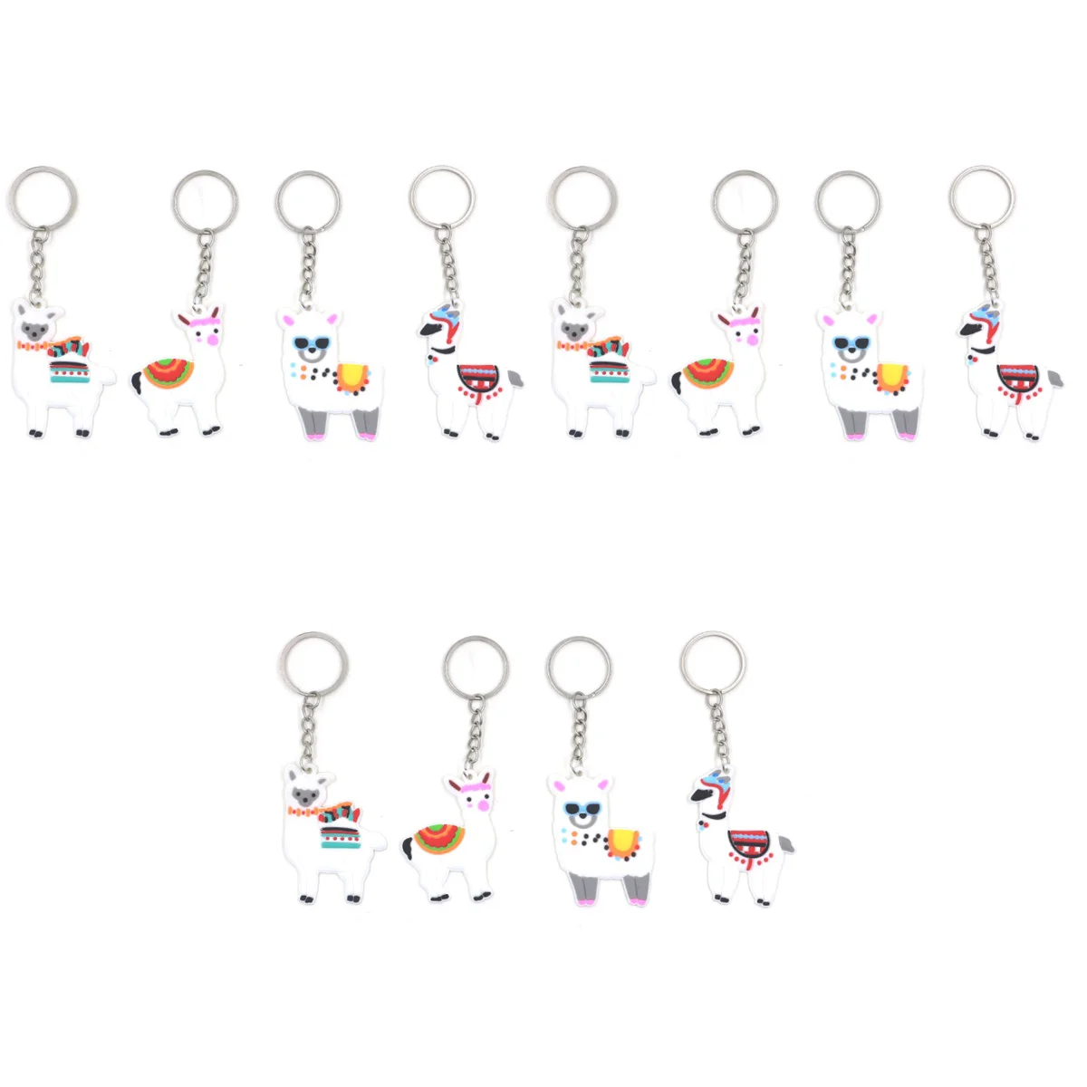

36pcs Alpaca Keychains Llamas Key Chains Alpaca Key Charms Key Rings Alpaca Pendant Ornaments for Bag Backpack Car Key