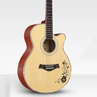 6 string acoustic guitar neck kit telecaster hollow body guitar classical high quality professional guitarra acustica guitares