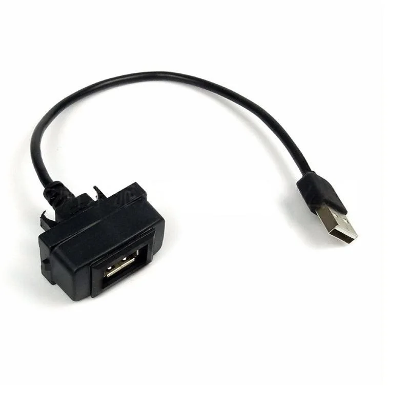 

Удлинительный USB-кабель для зарядки приборной панели автомобиля, порт USB 2,0 для Mitsubishi ASX Lancer Outlander Pajero Eclipse, USB-переключатель зарядки