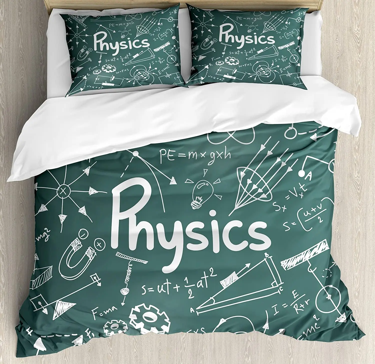 

Doodle Bedding Set For Bedroom Bed Home Physics Science Education Theme Mathematical Formu Duvet Cover Quilt Cover Pillowcase