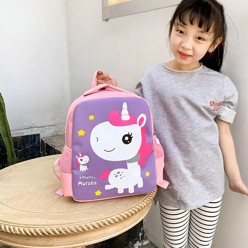 Children Cartoon Dinosaur Unicorn Backpacks New Girl Boy Anime Student School Bags In Kindergarten Baby Toddler Bag Popular Gift