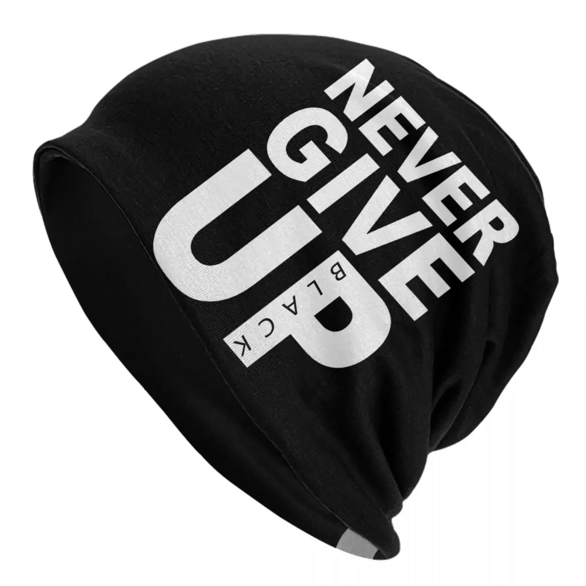 nic nie będziesz poddawaj kapelusz z daszkiem Hip Hop Outdoor Funny Skullies czapka beanie męska damska ciepła podwójnego zastosowania