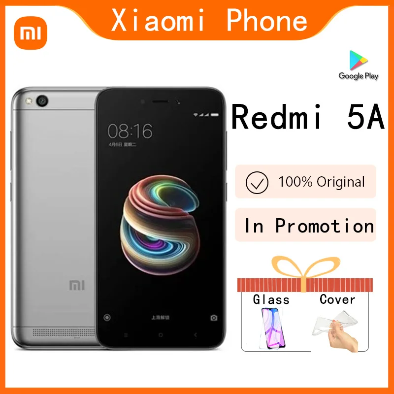 

Смартфон Xiaomi Redmi 5A, 13 МП + 5 МП, 3000 мАч, Snapdragon 425, Android