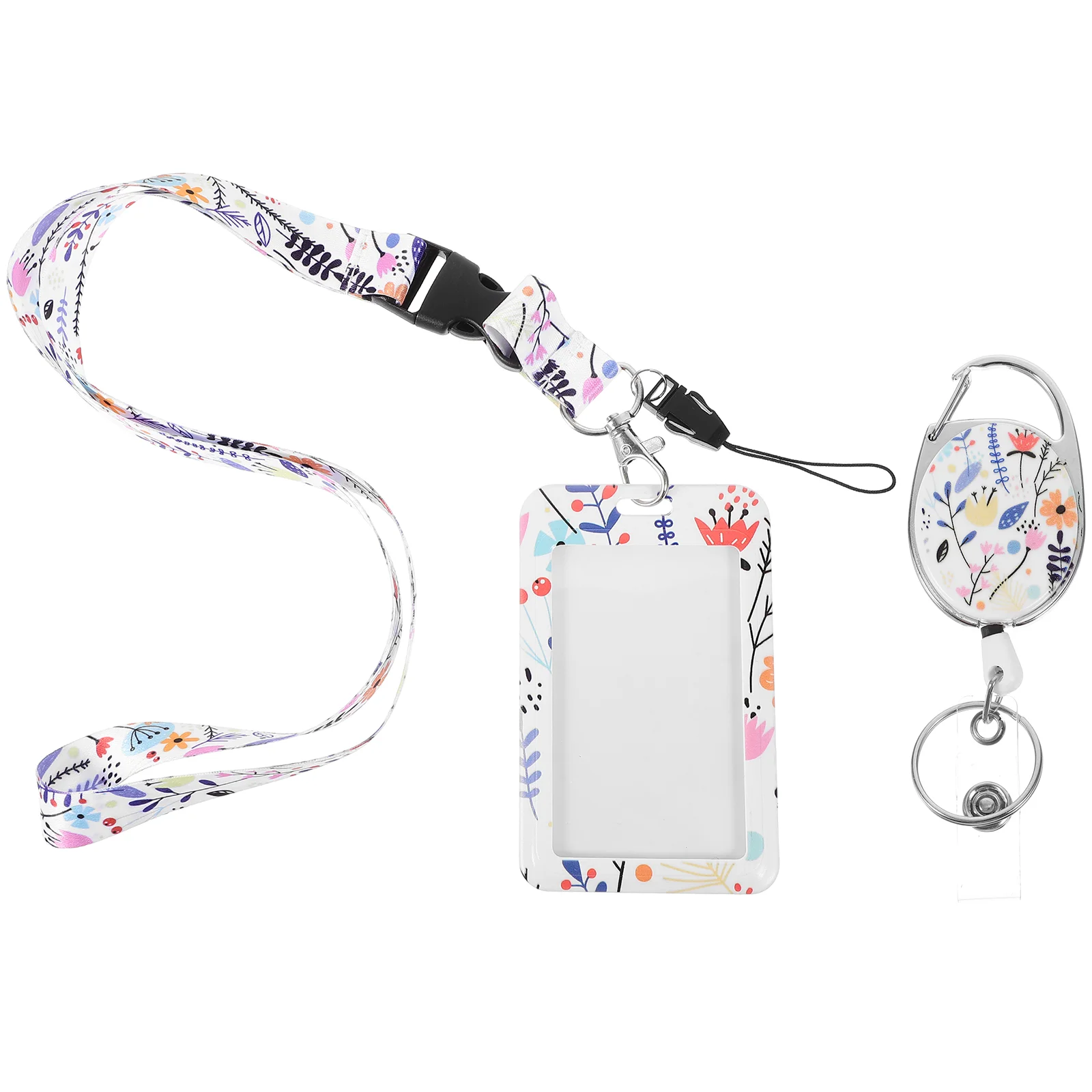 

Bus Cards Cover Fresh Id Badge Holder with Lanyard Anti-scratch Case School Student