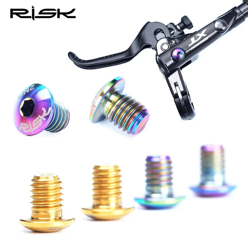 

RISK A Whole/Separate Oil Cylinder Lid Bolts for Bike Brake Lever Titanium Disc Fixed Screw Bicycle Hydraulic Brake Bolt