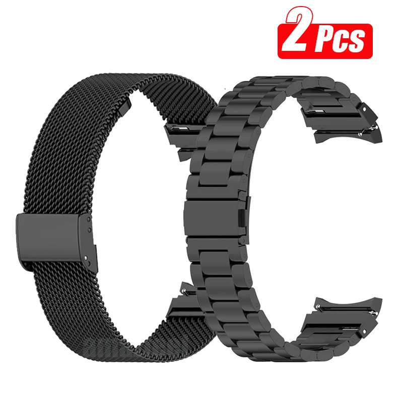 

No Gaps Watchband For Samsung Galaxy Watch4 Classic 46mm 42mm Strap Galaxy Watch 4 44mm 40mm Wristband Metal Curved end Bracelet